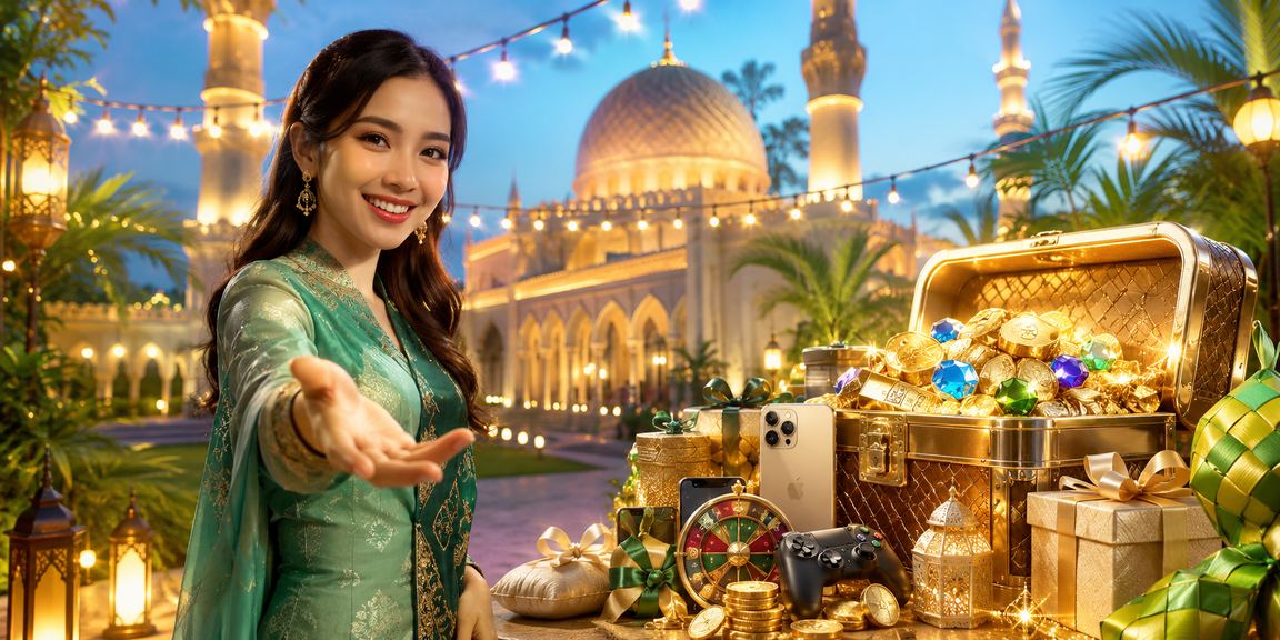 Suasana perayaan Hari Raya di Putrajaya dengan promosi deposit kasino istimewa